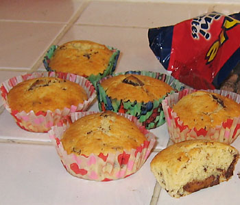 Amerikanske muffins med Dumle
